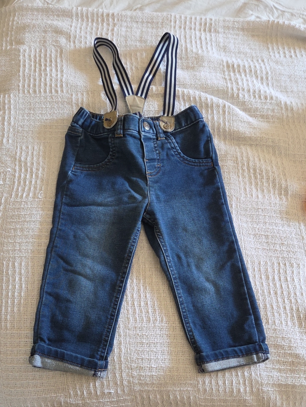 Cat And Jack Jeans With Suspenders - 18 Month